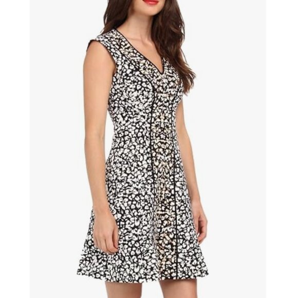 Nanette Lepore Librarian Animal Print Fit and Flare Dress – Size 2 - EUC - Picture 2 of 6